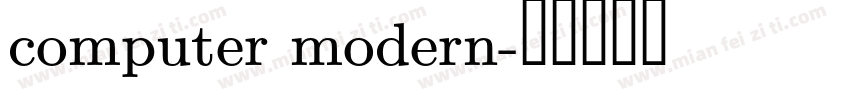 computer modern字体转换